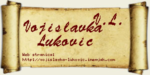 Vojislavka Luković vizit kartica